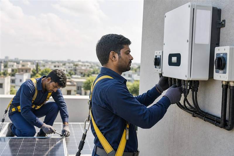 ZeroEB engineers surveying a rooftop